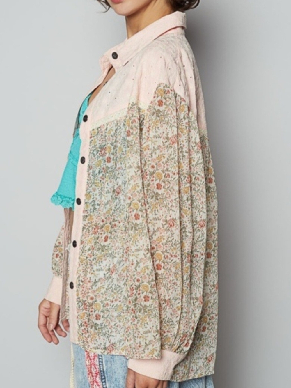 POL Meadow Bloom Button Up View 2
